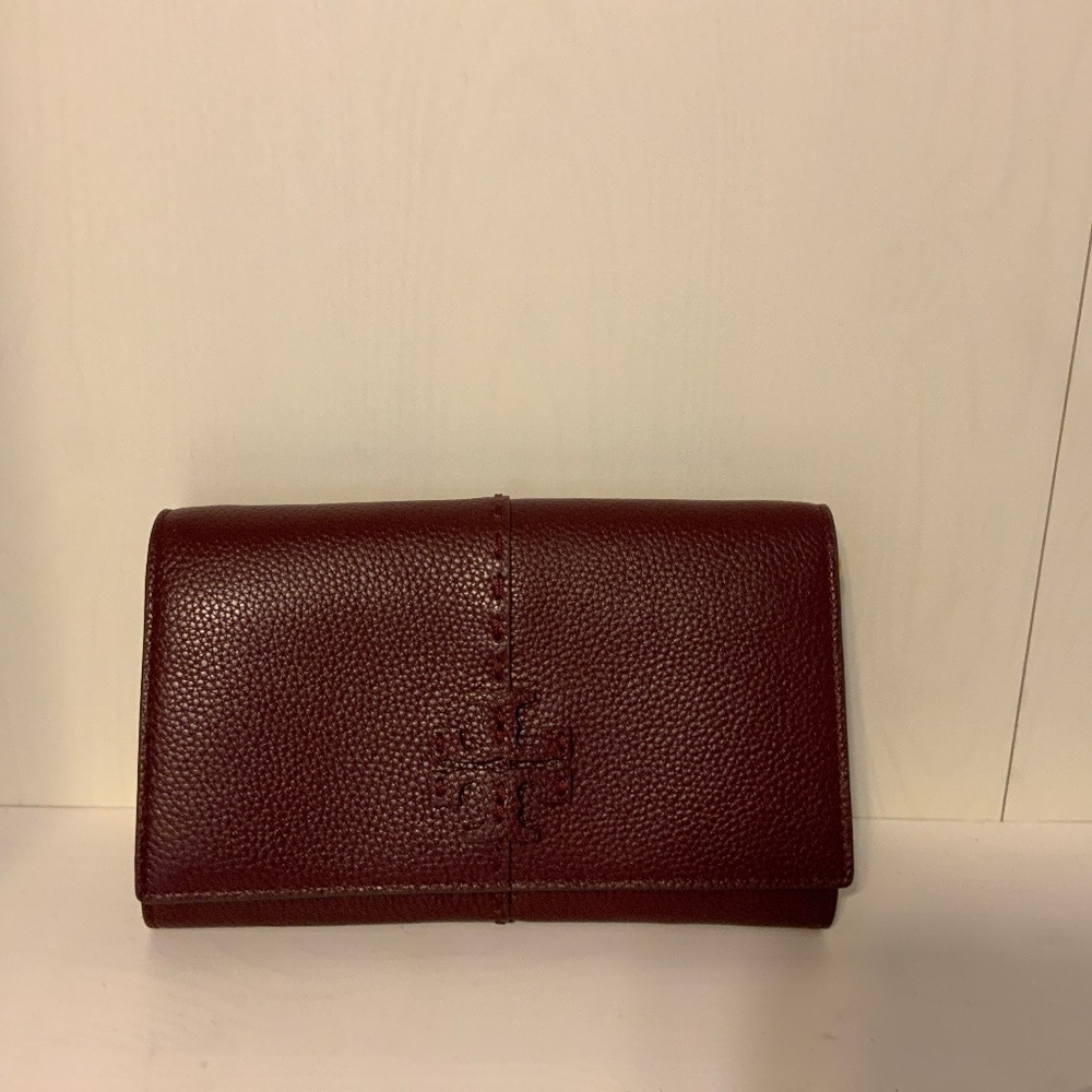 Tory Burch wallet/purse Burgundy